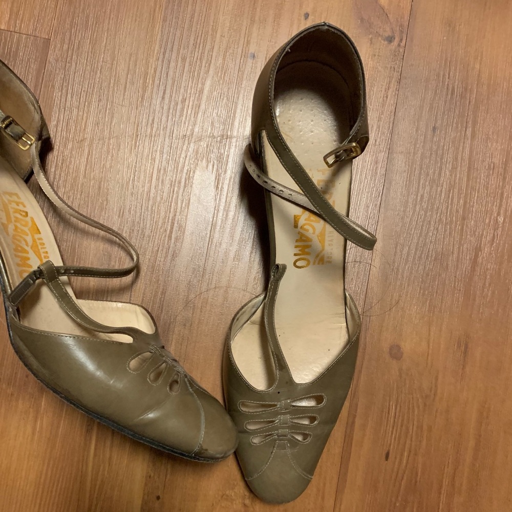 Vintage Ferragamo Mary Janes